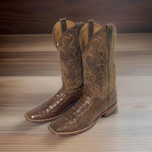 Anderson Bean Horse Power Western Cowboy Boots Nile Croc Brown Men’s